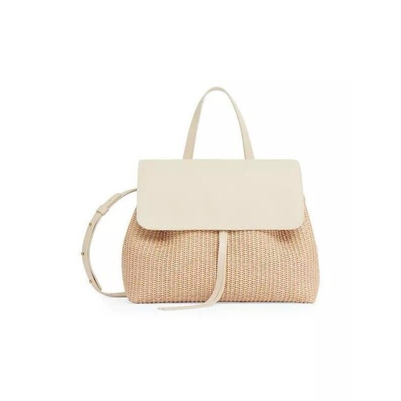 Mansur Gavriel Soft Lady Leather Shoulder Bag Color NATURAL AVORIO $695 New - Picture 4 of 4